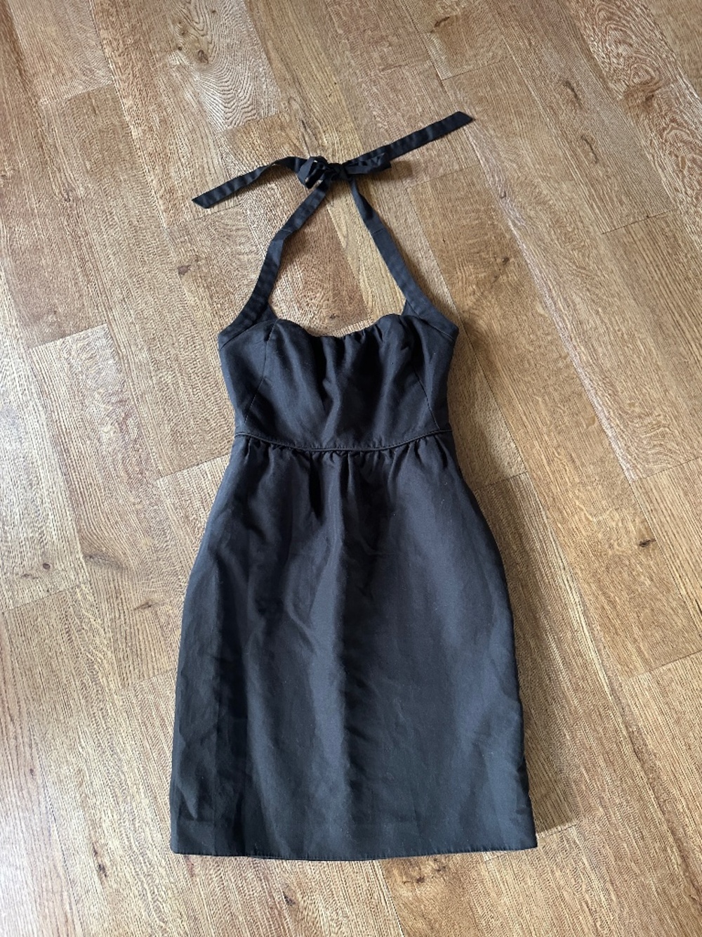 J.Crew Chocolate Brown Cotton Halter Dress
